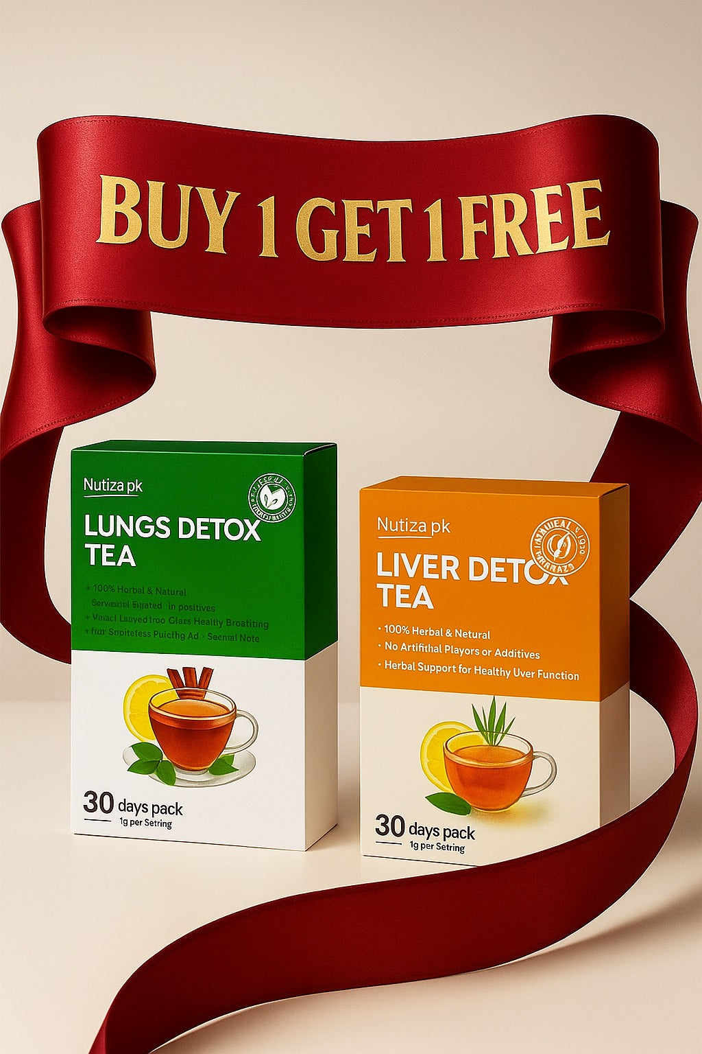 Lungs Detox Tea + Liver Detox Tea  AZAADI BUNDLE OFFER